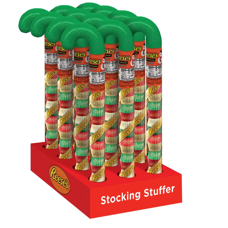 Hershey Peanut Butter Cup Miniatures Filled Cane (USA) Arriving 1-2 Weeks