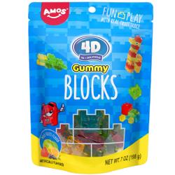 Amos 4D Gummy Blocks 198g (USA)