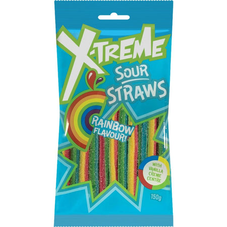 Xtreme Sour Straps Rainbow 150g