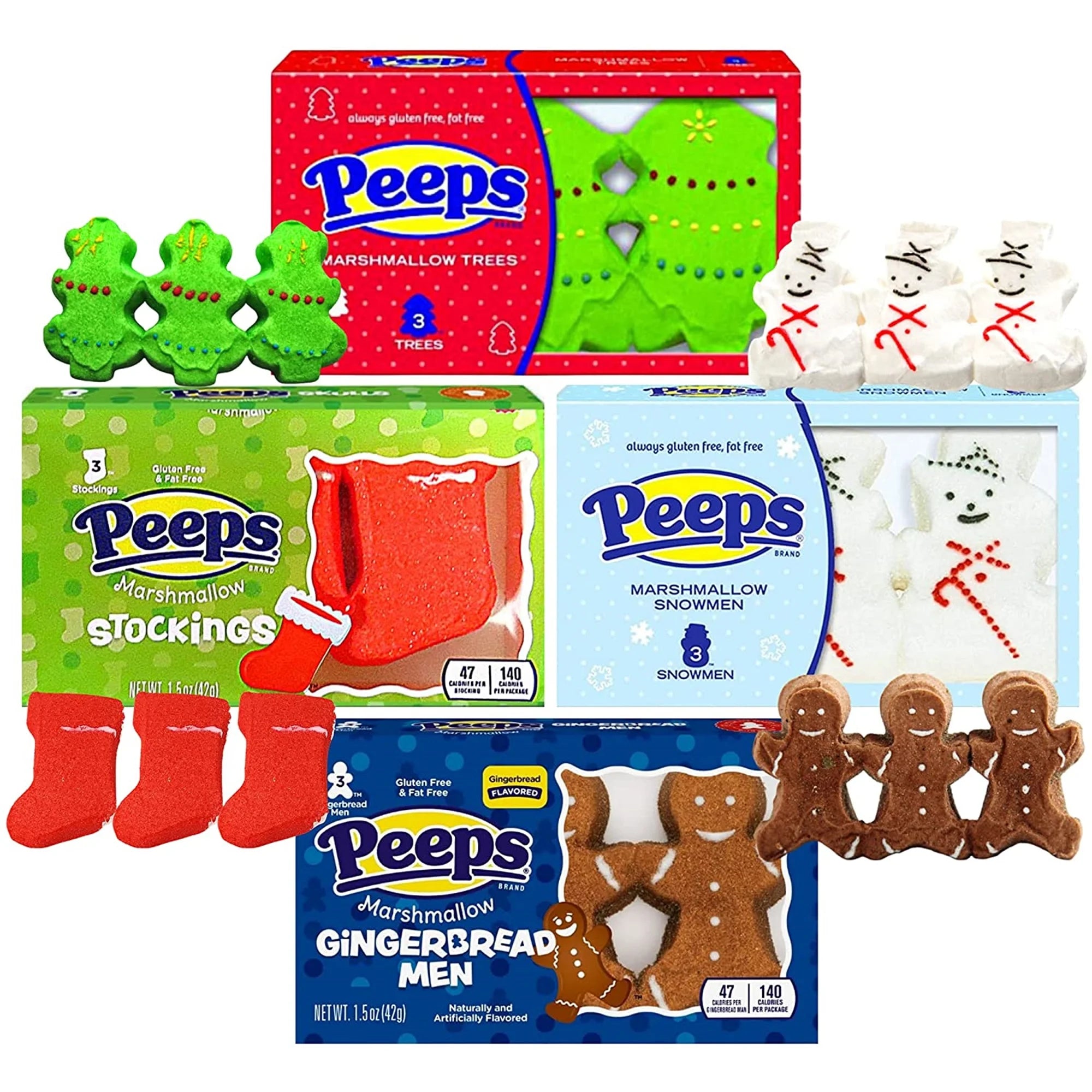 Peeps Christmas 3pk (USA) GLUTEN FREE