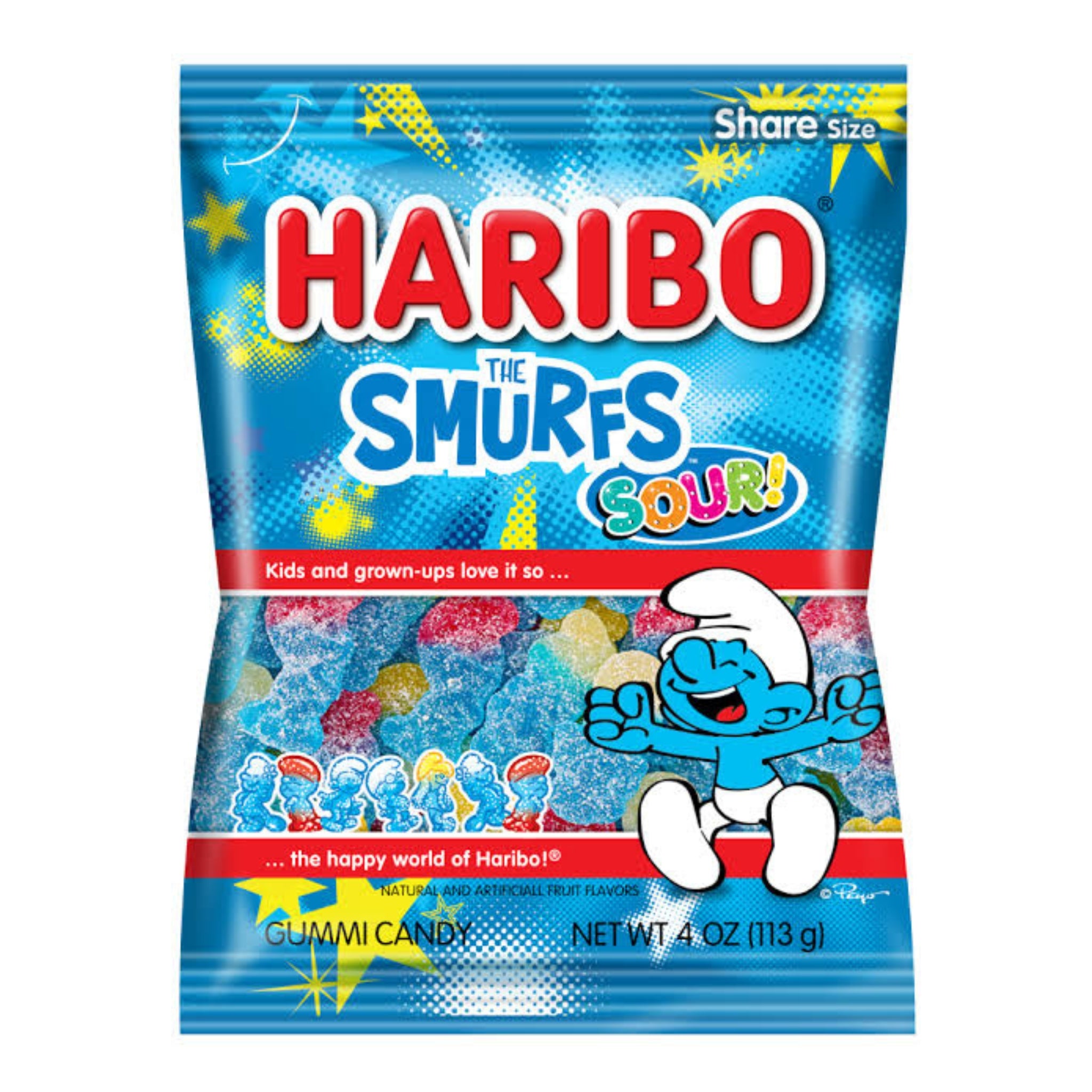 Haribo Sour Smurfs 113g (UK)
