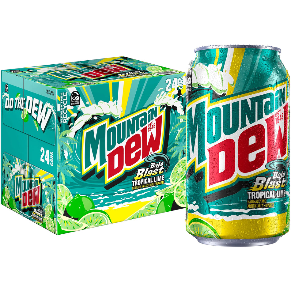 Mtn Dew Baja Blast Tropical 355ml (USA)