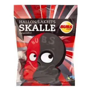 Bubs Raspberry/ Licorice Skulls 90g (EU)
