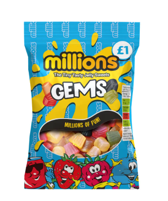 Millions Gems 120g (UK)