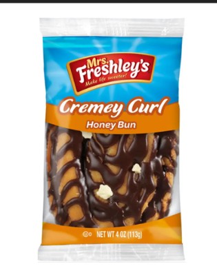 Mrs. Freshley's Creamy Curl Honey Bun Danish 4 oz (USA)