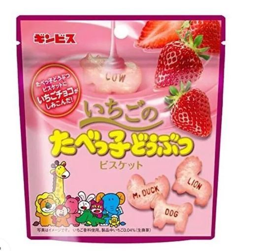 Tabekko Strawberry Biscuits 40g (JP)