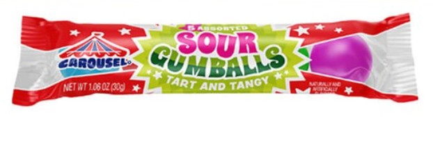 Carousel Sour Gumballs 30g (USA)