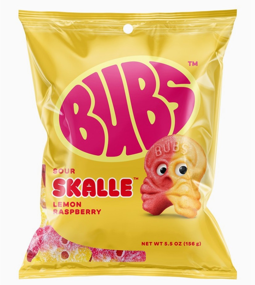 Bubs Sour Skalle Lemon Raspberry 156g (MX)