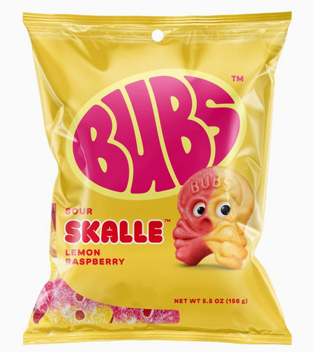 Bubs Sour Skalle Lemon Raspberry 156g (MX)