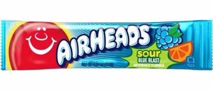 Airheads (USA) Sour Blue Raspberry