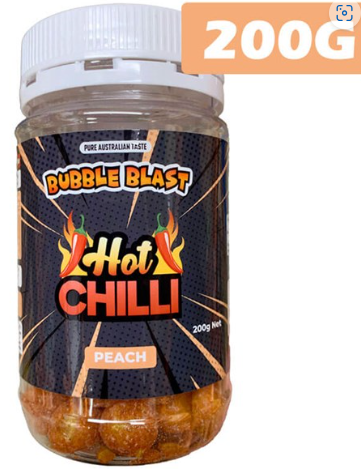 Bubble Blast Hot Chilli Jar 200g Peach
