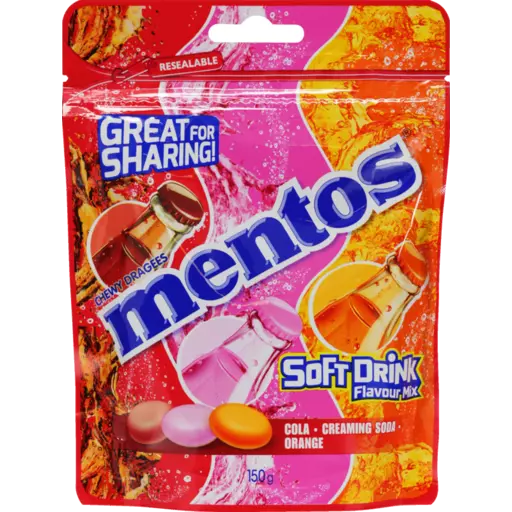Mentos Soft Drink Flavour Mix 150g (IUSA)