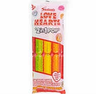 Swizzels Love Hearts 2 in 1 Pop- 8 Pk (USA) VEGAN