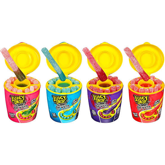 Juicy Drop Gummy Dip 'N Stix 96g Assorted (USA)