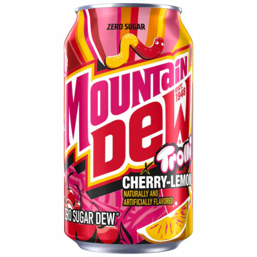 Mtn Dew Trolli Cherry Lemon Zero Sugar 355ml (USA)