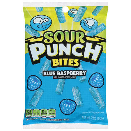Sour Punch Blue Raspberry Bites 142g (USA)