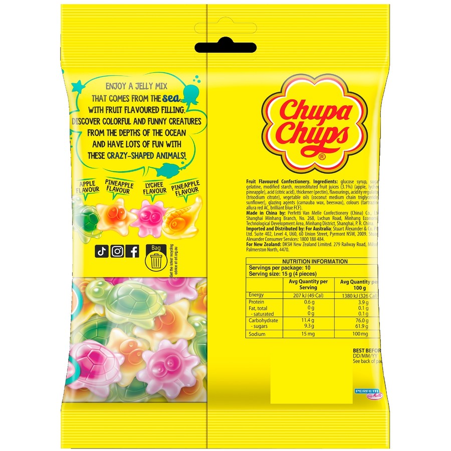 Chupa Chups Ocean Fun Mix Bag 150g