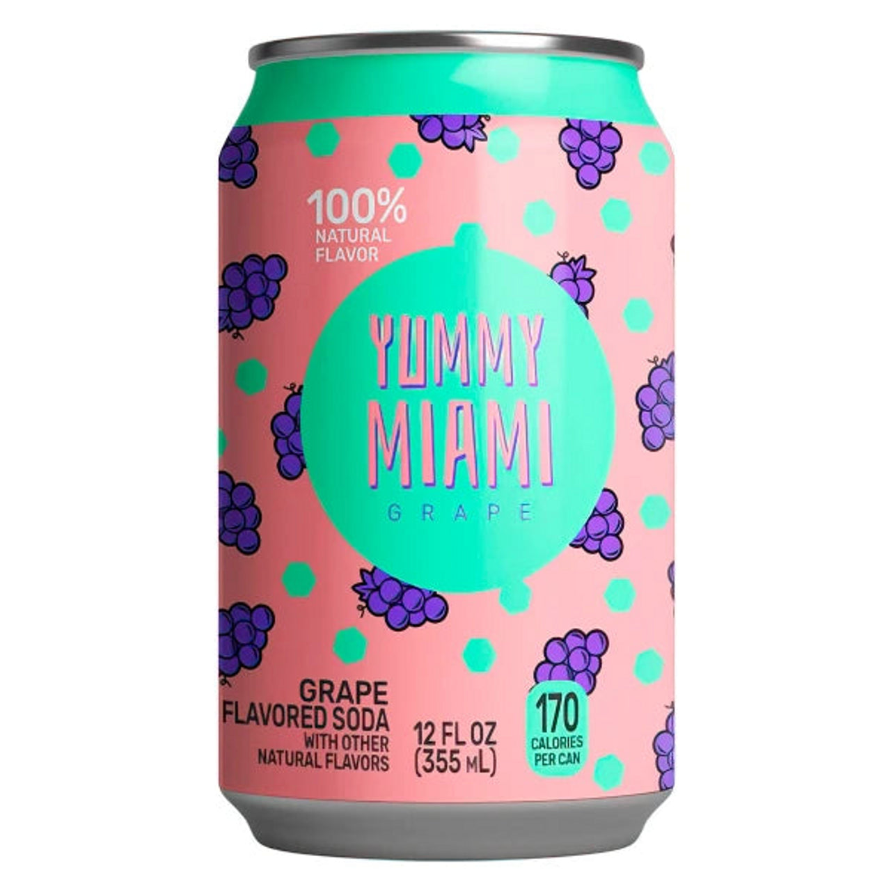 Yummy Miami Grape Soda Can 355ml (USA)