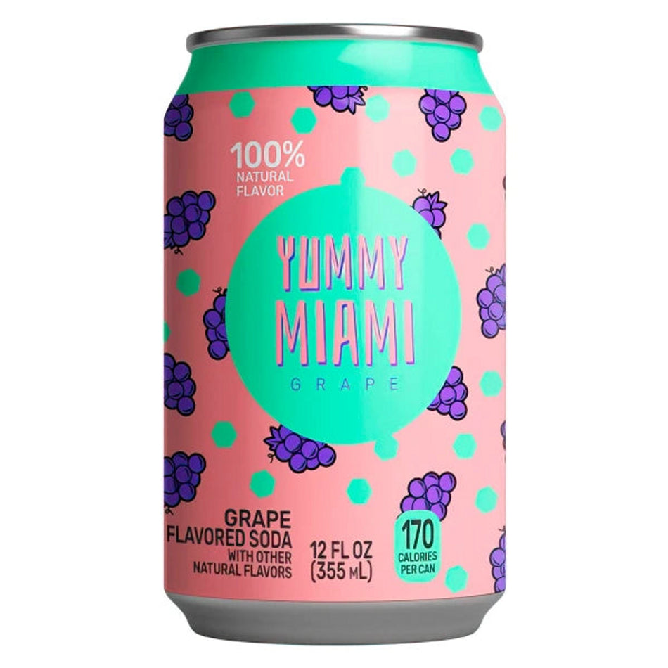 Yummy Miami Grape Soda Can 355ml (USA)