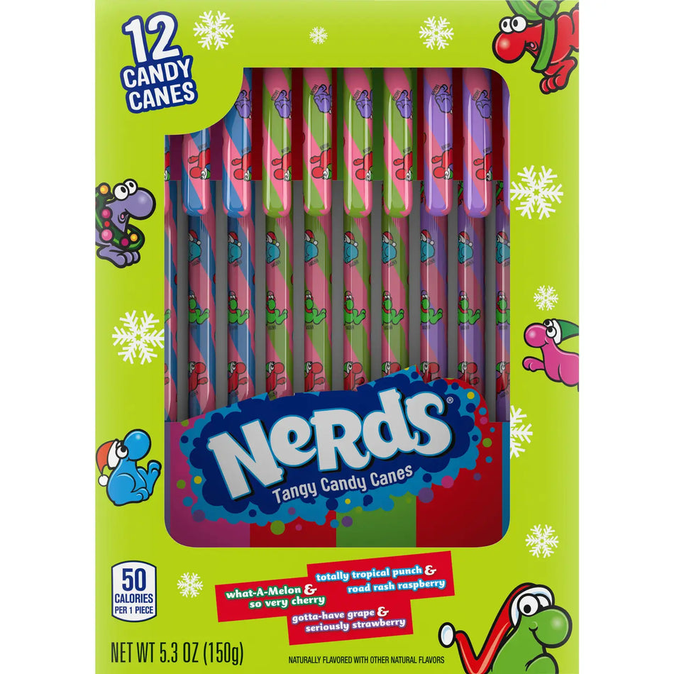 Nerds Holiday Candy Canes 150g- 12 Pcs (USA) PRE-ORDER