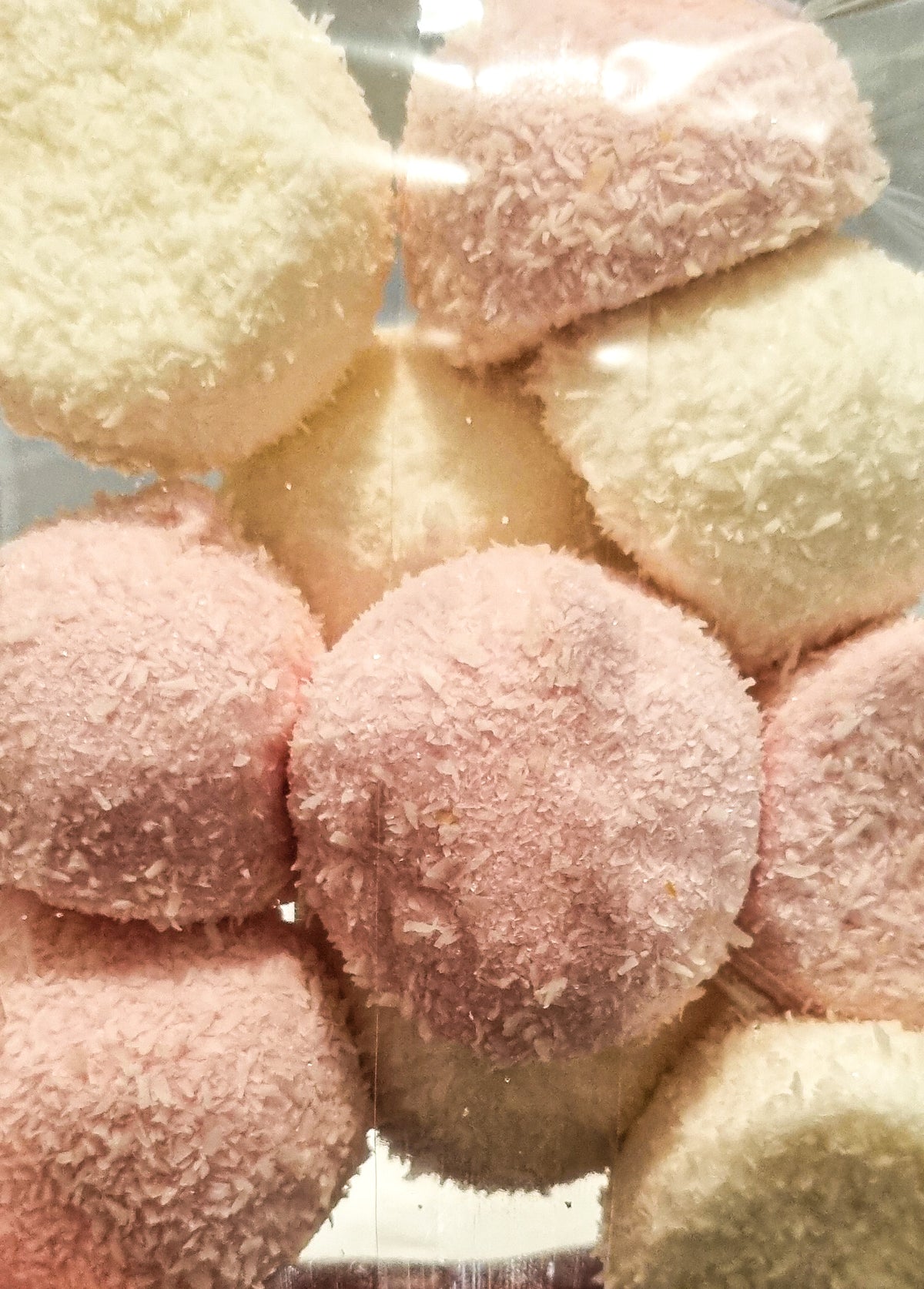 Pink and White Coconut Marshmallow Balls 100g- 10 pcs