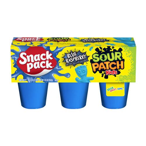 Snack Pack Gelatin Sour Patch Kids Blue Raspberry Cups 6pk (USA) (Pre-Sale)