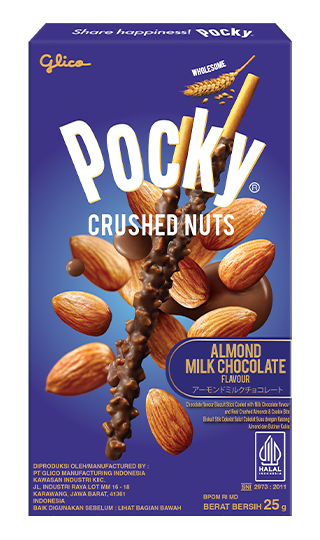 Pocky Crushed Nuts Almond Milk Chocolate 38g (ID)