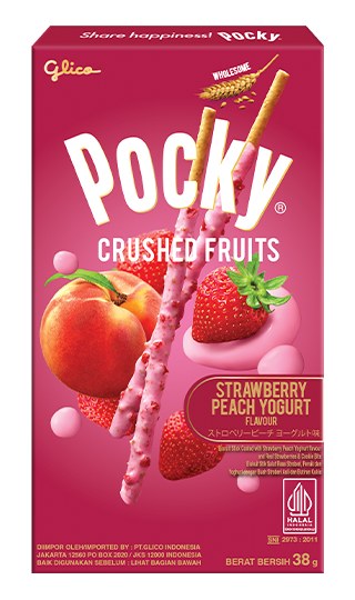 Pocky Crushed Fruits Strawberry Peach Yoghurt 38g (ID)