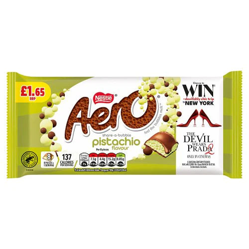 Aero Pistachio Block 90g (UK)