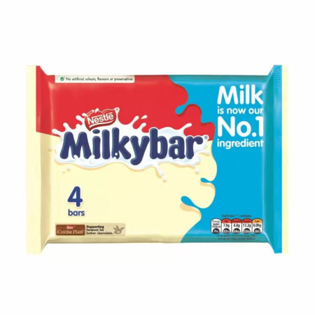 Milkybar MEDIUM Bar 4 pack 100g (UK)