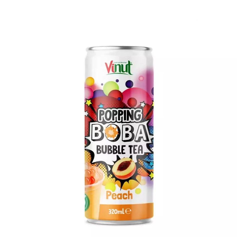 Vinut Popping Boba Peach 320ml (TW)