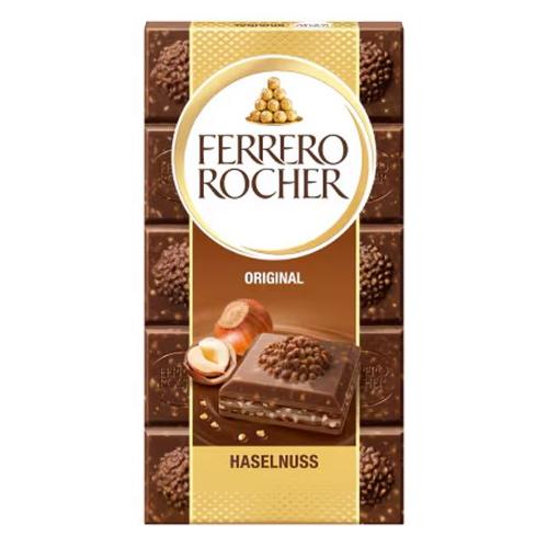 Ferrero Rocher Milk Hazelnut Block 90g (EU)