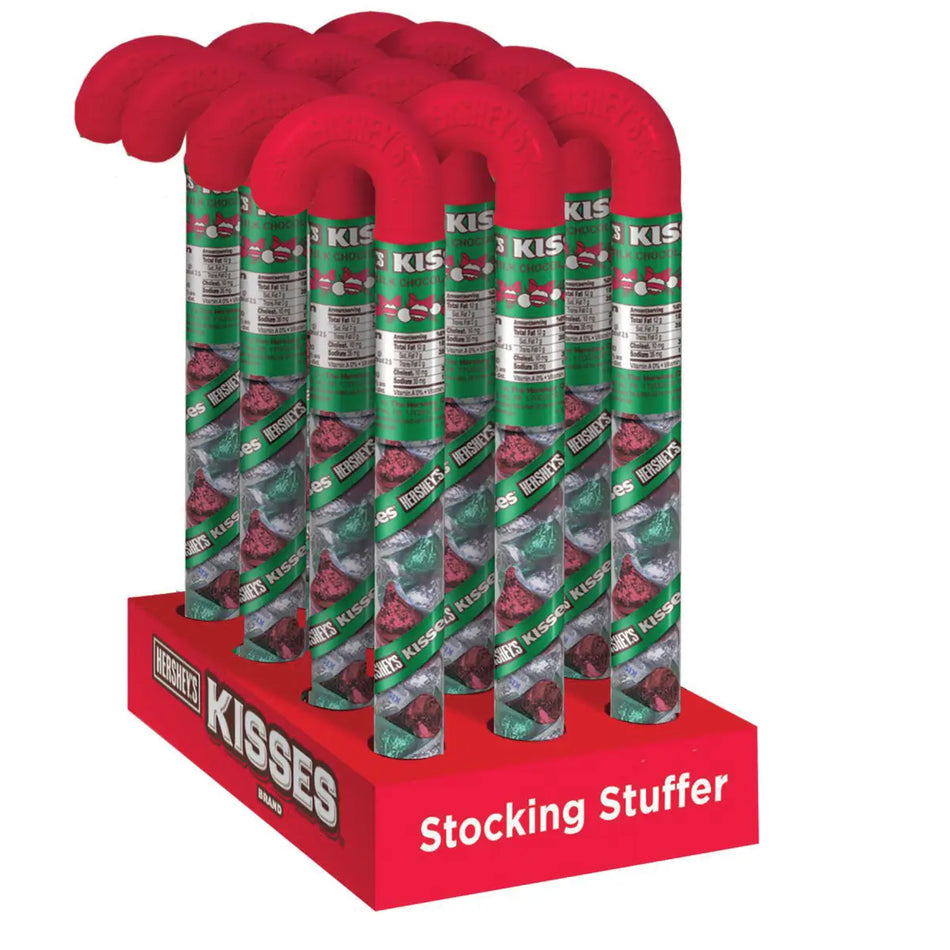 Hershey Kisses Milk Choc Filled Holiday Cane (USA) PRE-ORDER