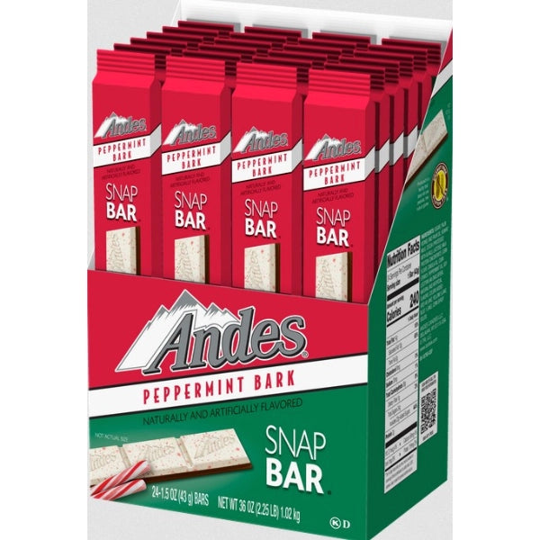 Andes Peppermint Bark Snap Bar 43g (USA) PRE-ORDER