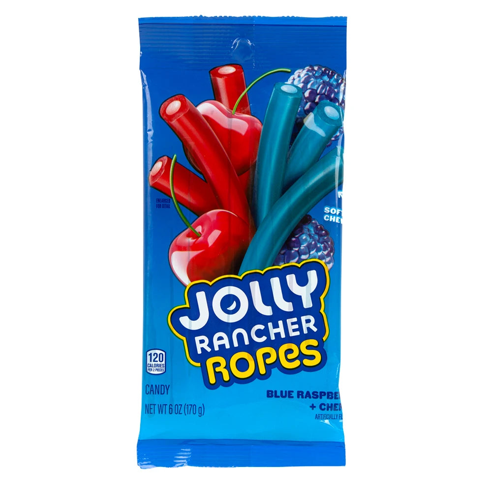 Jolly Rancher Ropes- Blue Raspberry & Cherry 170g (USA)