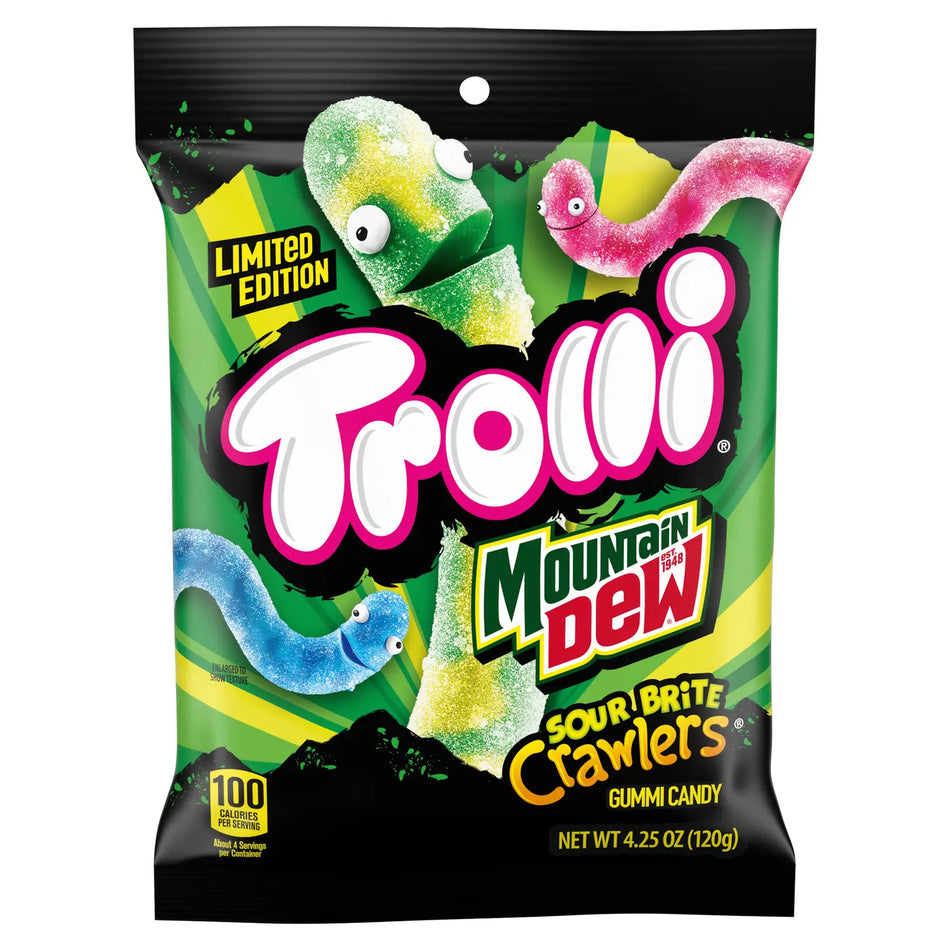 Trolli Mountain Dew Sour Brite Crawlers 120g (SP)