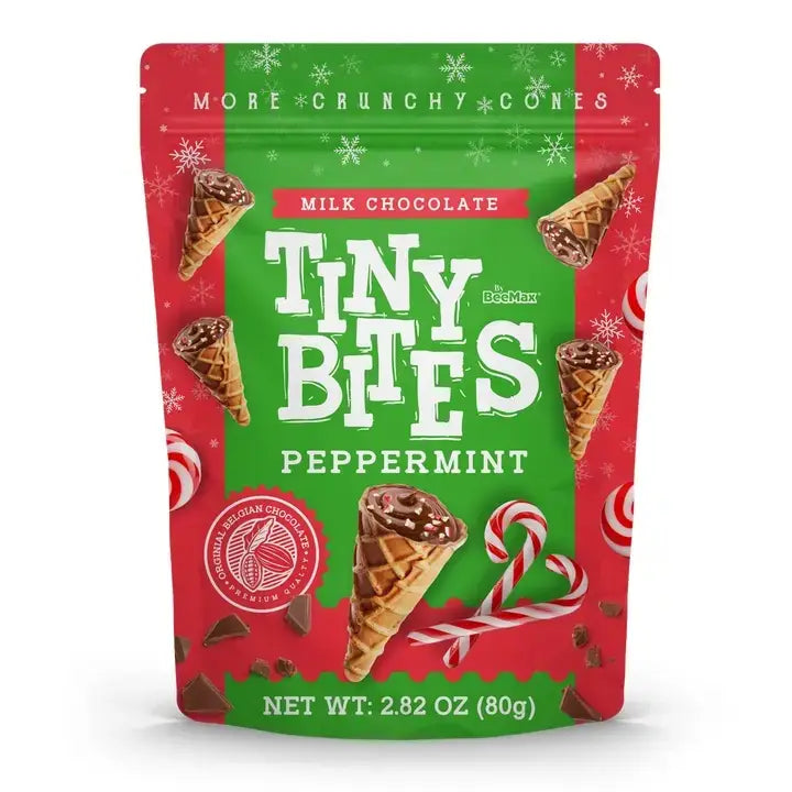 Tiny Bites Milk Chocolate Peppermint Waffle Cones 80g (EU) PRE-ORDER