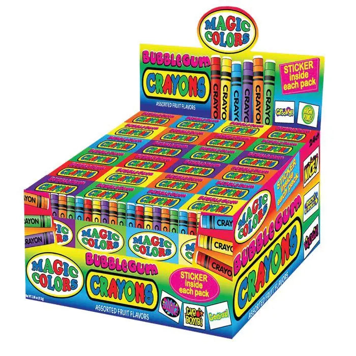 Magic Colors Bubble Gum Crayons (USA)