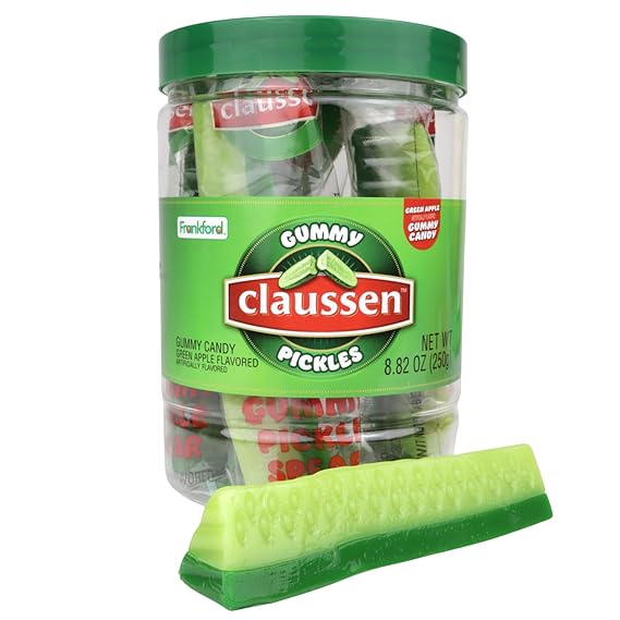 Claussen Gummy Pickle Spears 200g Jar (USA)
