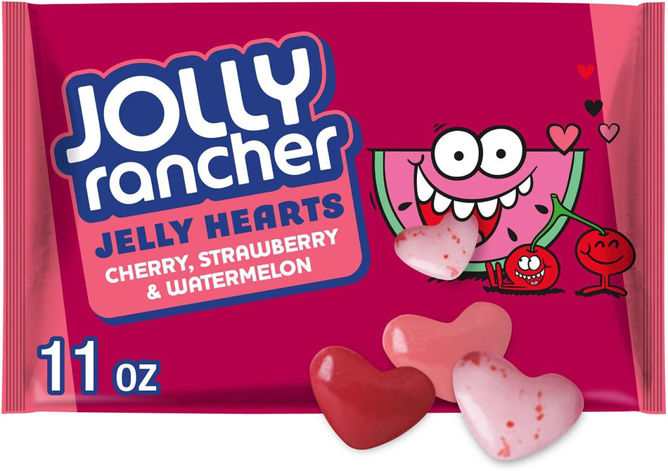Jolly Rancher Jelly Hearts Cherry, Strawberry & Watermelon Valentine Special 311g (USA) (PRE-SALE)