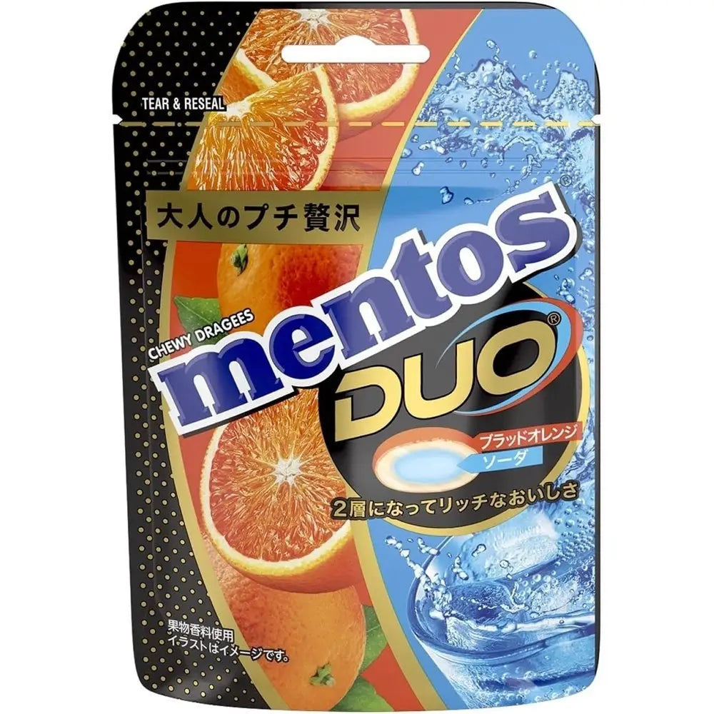 Mentos Duo Soft Candy Blood Orange & Soda 45g (JP)