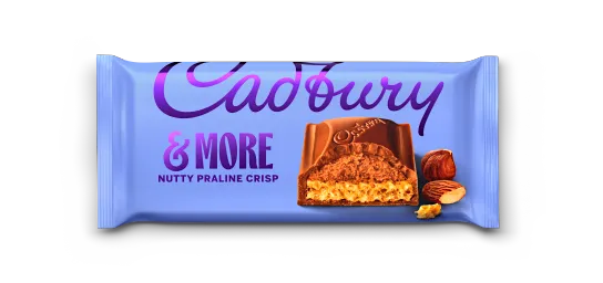 Cadbury Dairy Milk & More Nutty Praline 180g (UK)