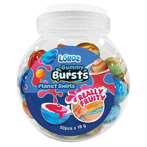 Planet Swirls Strawberry Gummy Ball- 1 Piece (USA)