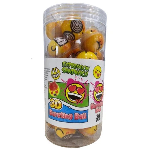 Emoji Fruit Jam Gummy Balls 30pc