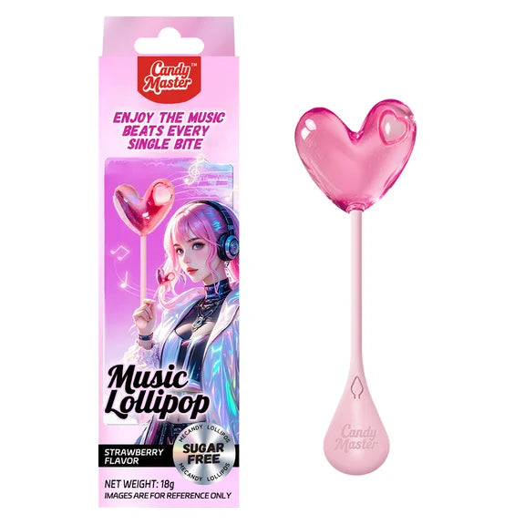Candy Master Musical Lollipop 18g Heart