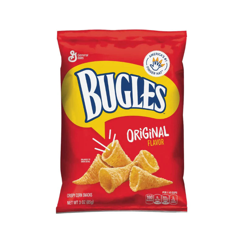 Bugles Crispy Corn Snacks Original 411g (USA)