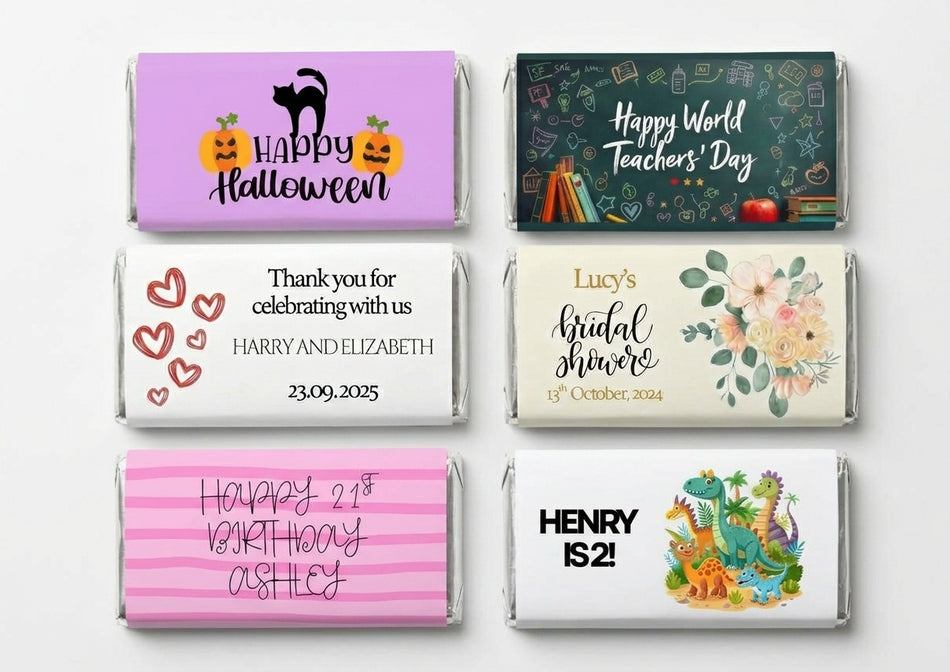 Personalised Chocolate Bars 40g