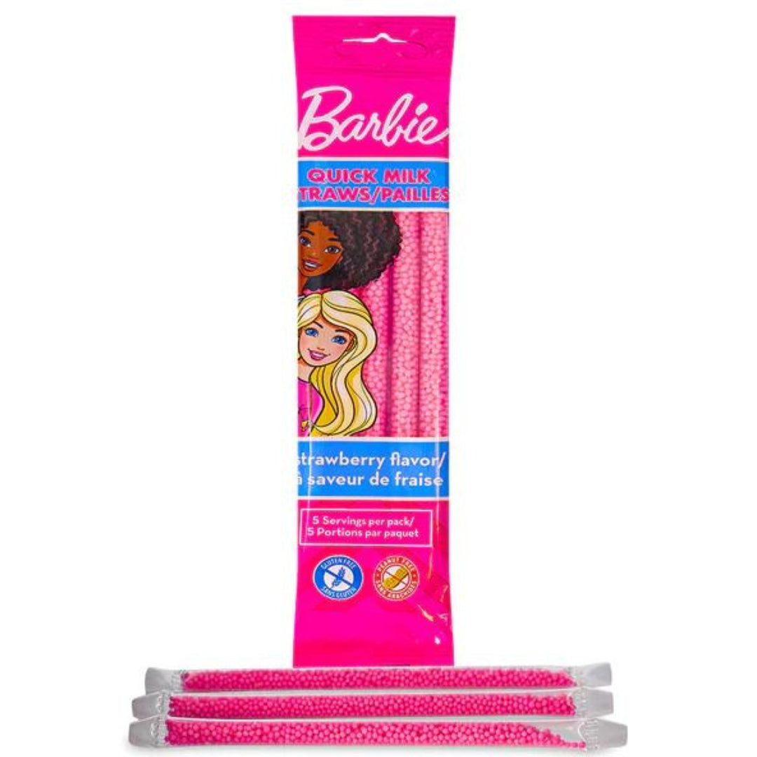 Barbie Milk Magic Sipper Straws Strawberry 5pk (USA)