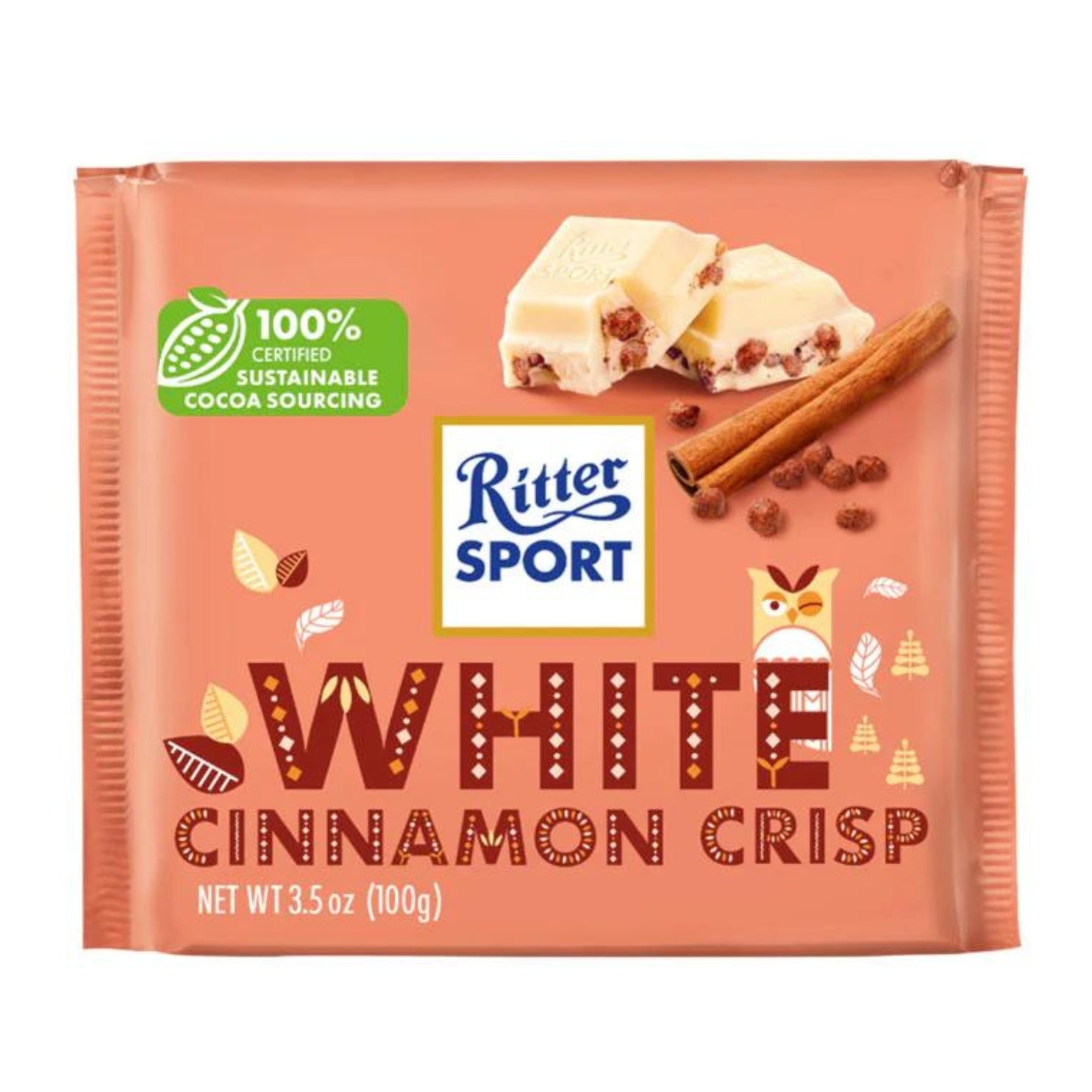 Ritter Sport White Cinnamon Crisp 90g (EU)
