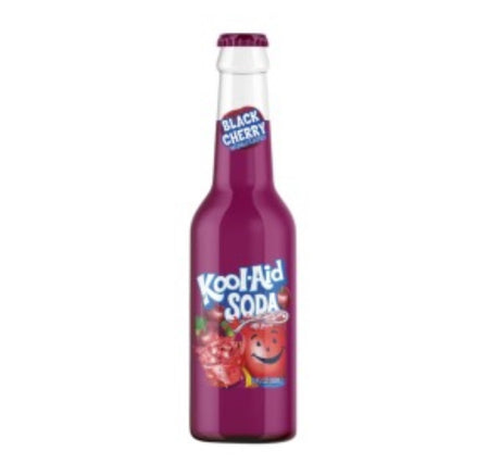 Kool Aid Glass Soda Bottle 355ml (USA) Black Cherry